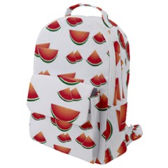 Summer Watermelon Pattern Flap Pocket Backpack (small) by Dutashop