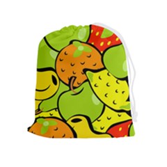 Fruit Food Wallpaper Drawstring Pouch (xl)
