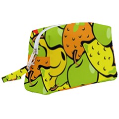 Fruit Food Wallpaper Wristlet Pouch Bag (large)