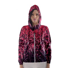 Abstract Background Wallpaper Women s Hooded Windbreaker by Bajindul