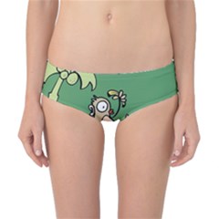 Ostrich Jungle Monkey Plants Classic Bikini Bottoms by Bajindul