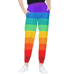 Rainbow Background Colorful Women s Tapered Pants
