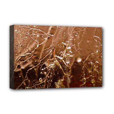 Ice Iced Structure Frozen Frost Deluxe Canvas 18  x 12  (Stretched)