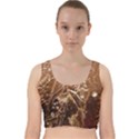 Stainless Structure Collection Velvet Racer Back Crop Top View1