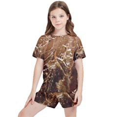 Stainless Structure Collection Kids  T-Shirt And Sports Shorts Set