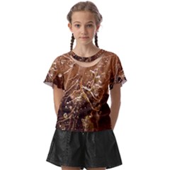 Ice Iced Structure Frozen Frost Kids  Front Cut T-Shirt