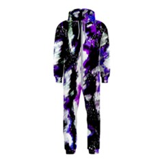 Abstract Canvas Acrylic Digital Design Hooded Jumpsuit (kids)