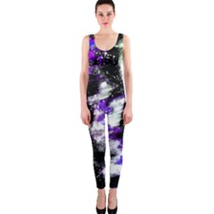 Abstract Canvas Acrylic Digital Design One Piece Catsuit by Amaryn4rt