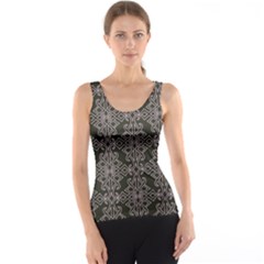 Line Geometry Pattern Geometric Women s Basic Tank Top