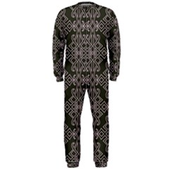 Line Geometry Pattern Geometric OnePiece Jumpsuit (Men)