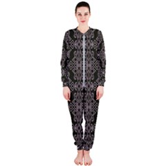 Line Geometry Pattern Geometric OnePiece Jumpsuit (Ladies)