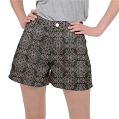 Line Geometry Pattern Geometric Women s Ripstop Shorts