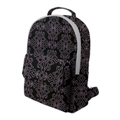 Line Geometry Pattern Geometric Flap Pocket Backpack (Large)