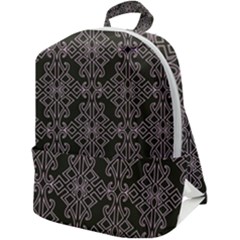 Line Geometry Pattern Geometric Zip Up Backpack