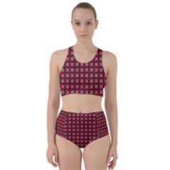 Kaleidoscope Seamless Pattern Racer Back Bikini Set