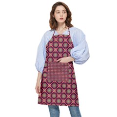 Kaleidoscope Seamless Pattern Pocket Apron