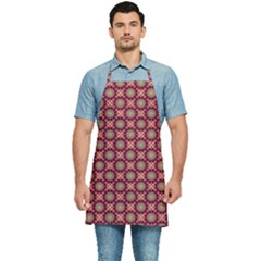 Kaleidoscope Seamless Pattern Kitchen Apron by Ravend