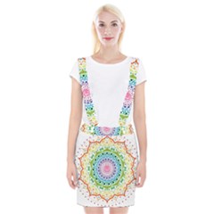 Mandala Pattern Rainbow Pride Braces Suspender Skirt