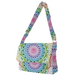 Mandala Pattern Rainbow Pride Full Print Messenger Bag (s)