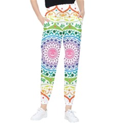 Mandala Pattern Rainbow Pride Women s Tapered Pants