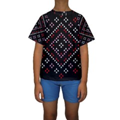 Pattern Abstract Design Art Kids  Short Sleeve Swimwear by Ravend