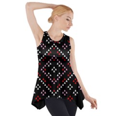 Pattern Abstract Design Art Side Drop Tank Tunic