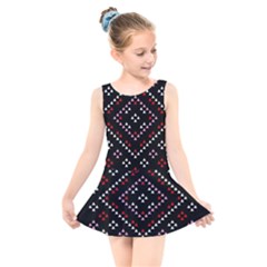 Pattern Abstract Design Art Kids  Skater Dress Swimsuit