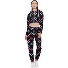 Pattern Abstract Design Art Cropped Zip Up Lounge Set