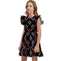 Pattern Abstract Design Art Kids  Winged Sleeve Dress View2