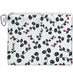 Pattern Flower Design Background Canvas Cosmetic Bag (xxxl)