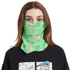 Pig Heart Digital Face Covering Bandana (two Sides) by Ravend