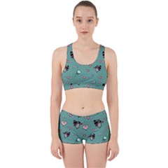 Raccoon Love Texture Seamless Work It Out Gym Set