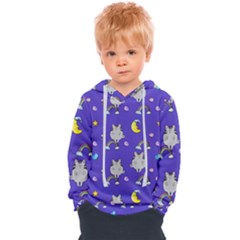 Cat Texture Pattern Seamless Rainbow Kids  Overhead Hoodie