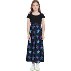 Background Stars Seamless Wallpaper Kids  Flared Maxi Skirt