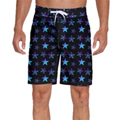 Background Stars Seamless Wallpaper Men s Beach Shorts