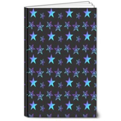 Background Stars Seamless Wallpaper 8  X 10  Softcover Notebook