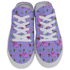 Flower Pink Pig Piggy Seamless Half Slippers