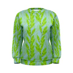 Background Leaves Branch Seamless Women s Sweatshirt