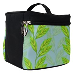 Background Leaves Branch Seamless Make Up Travel Bag (small) by Ravend