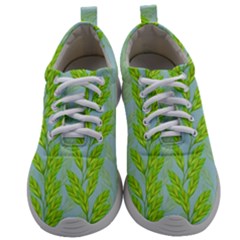 Background Leaves Branch Seamless Mens Athletic Shoes by Ravend