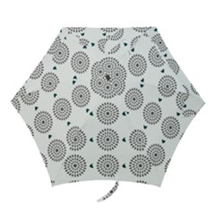 Floral Art Pattern Design Mini Folding Umbrellas by Ravend