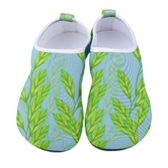 Background Leaves Branch Seamless Men s Sock-style Water Shoes by Ravend