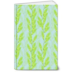 Background Leaves Branch Seamless 8  X 10  Softcover Notebook