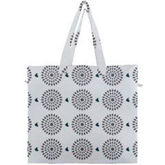 Floral Art Pattern Design Canvas Travel Bag by Ravend