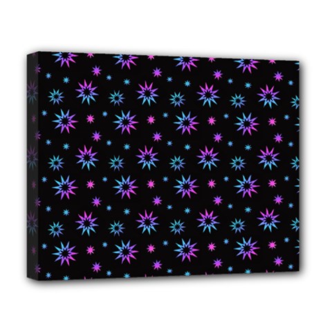 Stars Pattern Art Design Deluxe Canvas 20  X 16  (stretched)