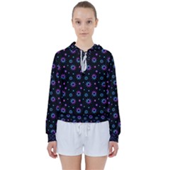 Stars Pattern Art Design Women s Tie Up Sweat