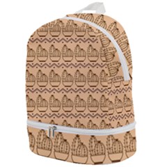 Pattern Design Background Nature Zip Bottom Backpack