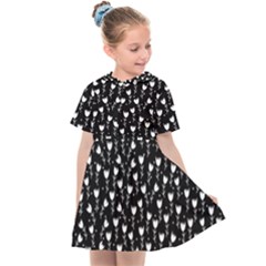 Flowers Patterns Decoration Design Kids  Sailor Dress