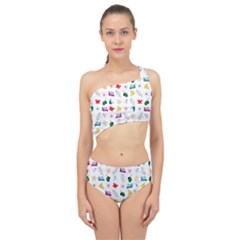 Snail Butterfly Pattern Seamless Spliced Up Two Piece Swimsuit