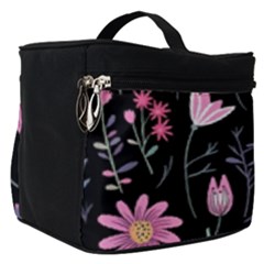 Flowers Pattern Make Up Travel Bag (small)